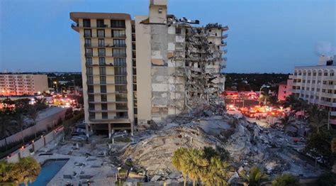 condo building partially collapses near Miami