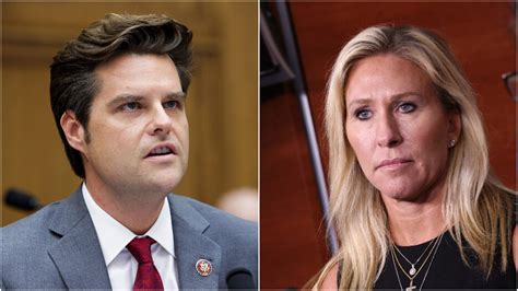 Matt Gaetz and Marjorie Taylor Greene