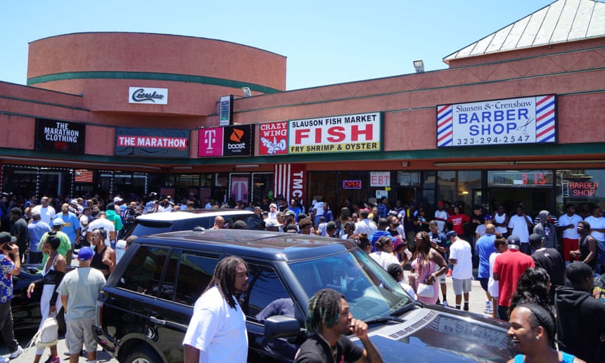 Police harassed customers at Nipsey Hussle's store