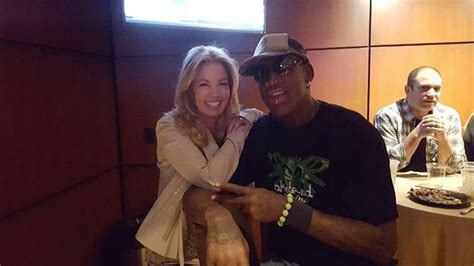 Dennis Rodman and Jeanie Buss