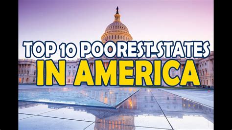 The 10 Poorest States In America