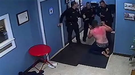 Video captured a man bursting into flames after being tasered by police