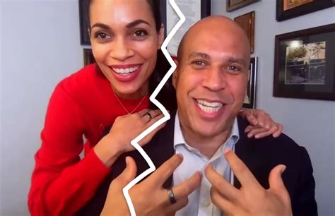 Rosario Dawson and Sen. Cory Booker