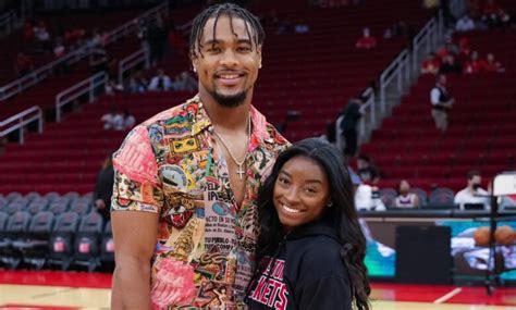 Simone Biles and Jonathan Owens