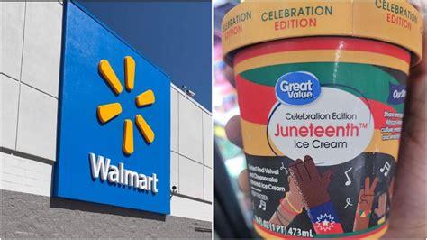 Juneteenth ice cream sold at Walmart pulled from stores after social media backlash