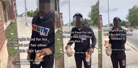 Woman Shares Video Blasting Her Ex For Bringing Food For His Child But Not For Her Other Kids