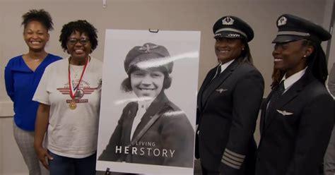 American Airlines honors first African-American woman to earn pilot’s license with historic all-Black female crew