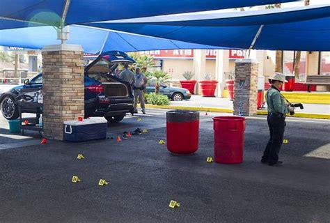 4 men, including 1 suspect, shot during attempted robbery at gas station