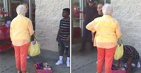 Lady Yells At Child For Selling Candy Outside Target Until Stranger Puts Her In Her Place