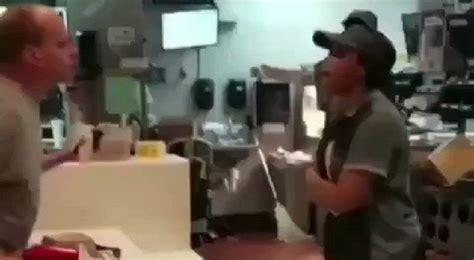 Male McDonalds customer physically attacks female cashier, leading to huge physical altercation [VIDEO]