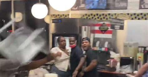 Man throws chair at Waffle House employee and she blocks it with one arm [VIDEO]