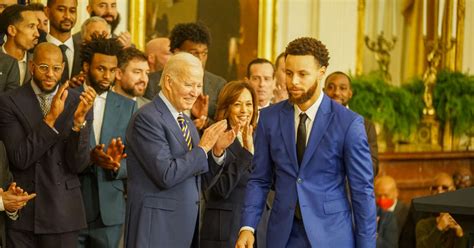 Golden State Warriors Go To White House With Pres. Biden, VP Harris, E-40 & Too $hort