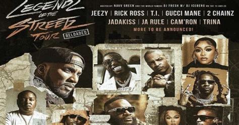 Legendz Of The Streetz Tour reveals upcoming show dates; Headliners include T.I. Gucci Mane, Jeezy, Jadakiss, Trina, and more