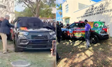 Twitter reacts to unveiling of Black History Month police cars: "Racism has been resolved"