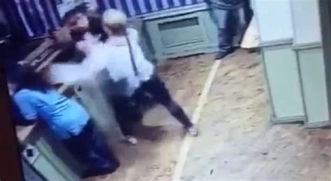 Woman beats her husband bloody after catching him on a date with another woman [VIDEO]